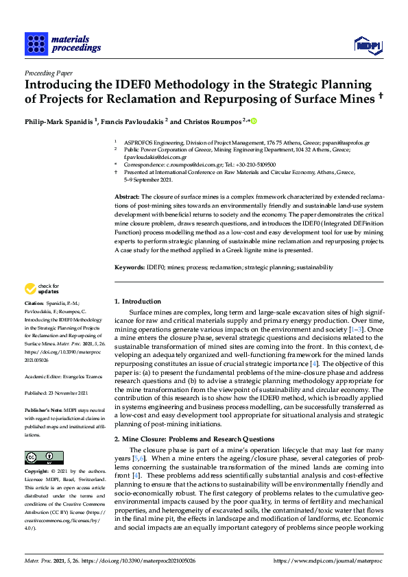 (PDF) Introducing the IDEF0 Methodology in the Strategic Planning of ...