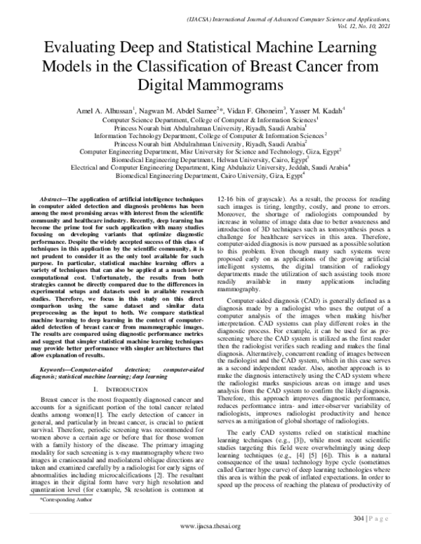 (PDF) Evaluating Deep and Statistical Machine Learning Models in the ...