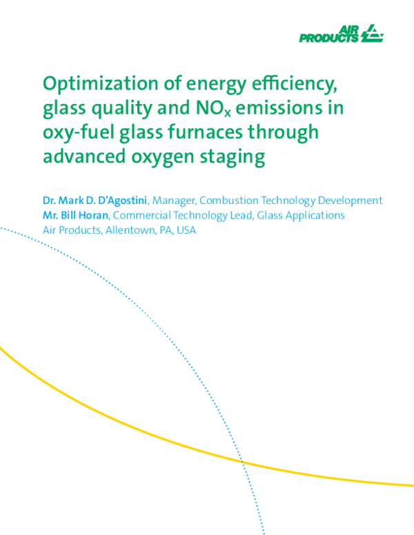 (PDF) OPTIMIZATION OF ENERGY EFFICIENCY, GLASS QUALITY AND NOx