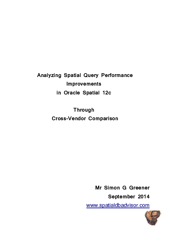 (PDF) Analyzing Spatial Query Performance Improvements in Oracle ...