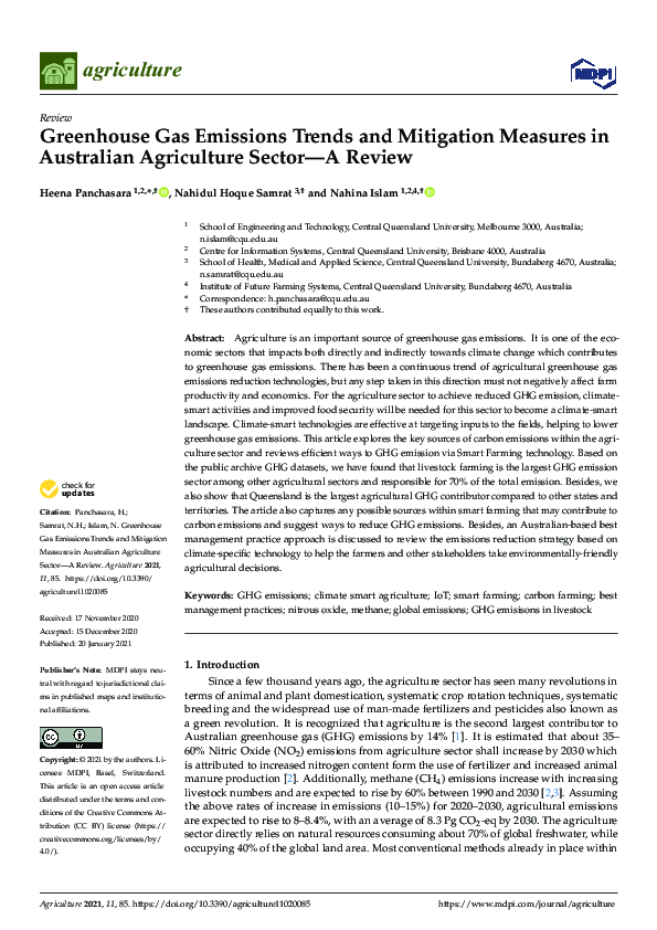 (PDF) Greenhouse Gas Emissions Trends and Mitigation Measures in ...