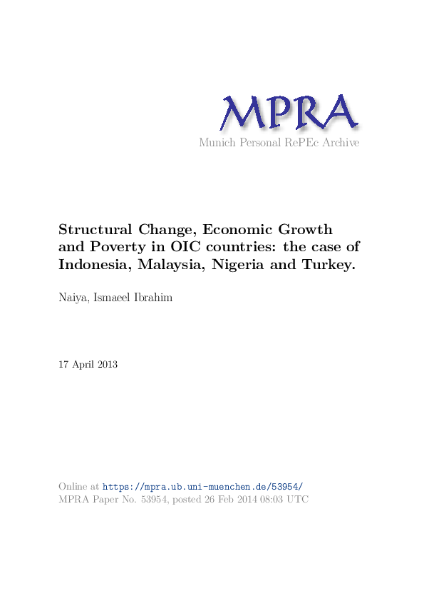 (PDF) Structural Change, Economic Growth and Poverty in OIC countries ...