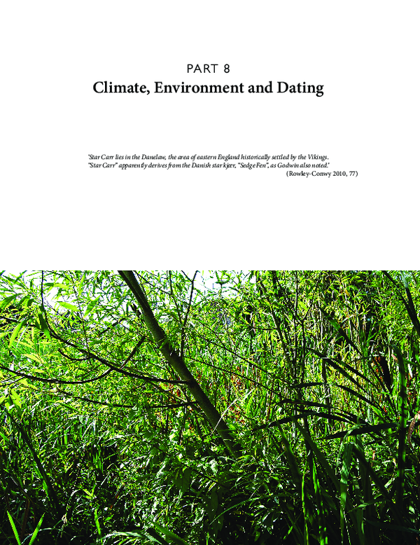 (PDF) Dating the Archaeology and Environment of the Star Carr Embayment