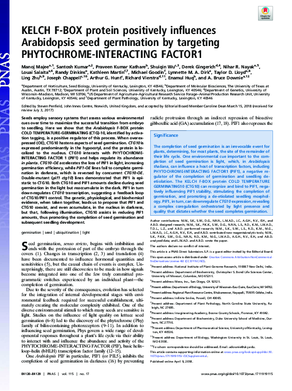 (PDF) KELCH F-BOX protein positively influences Arabidopsis seed ...