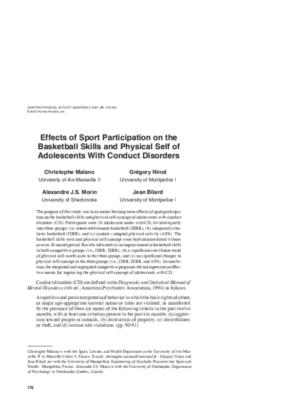 (PDF) Effects of sport participation on the basketball skills and ...