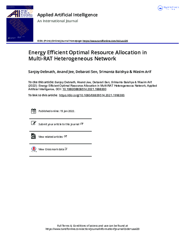 (PDF) Energy Efficient Optimal Resource Allocation in Multi-RAT ...
