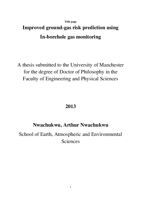 (PDF) Improved groundgas risk prediction using Inborehole gas