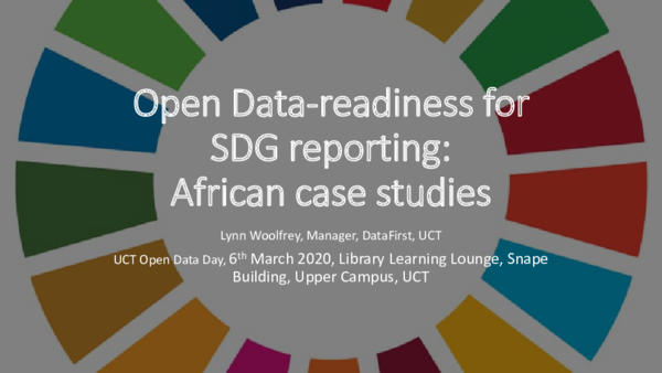(PDF) Open Data-readiness for SDG reporting: African case studies