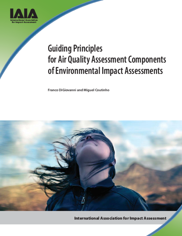  PDF Guiding Principles For Air Quality Assessment Components Of 