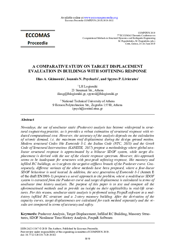 (PDF) A Comparative Study on Target Displacement Evaluation in ...