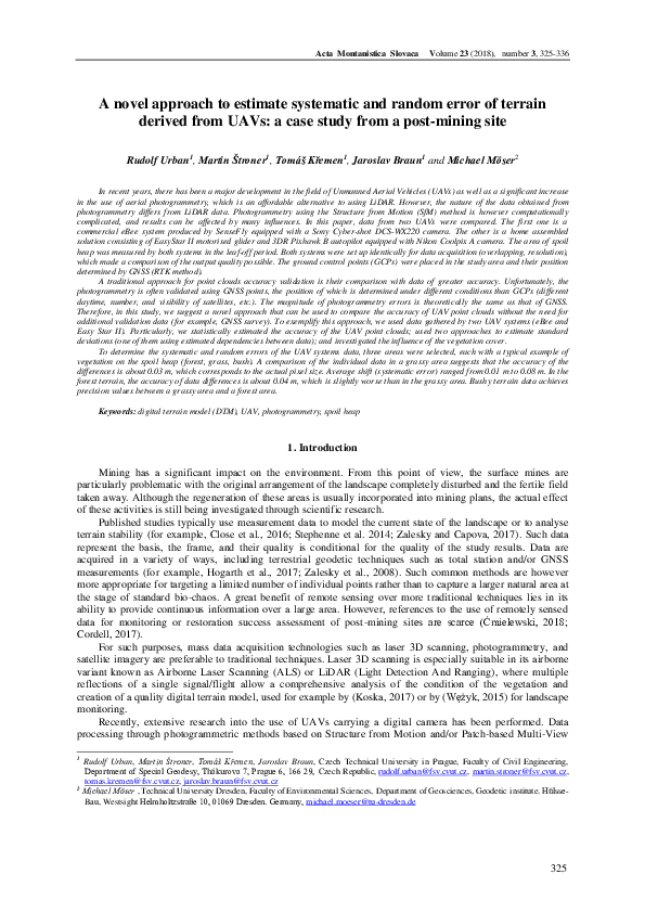 (PDF) A novel approach to estimate systematic and random error of ...