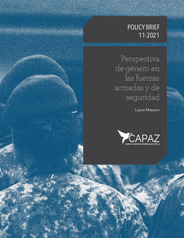 (PDF) Perspectiva de género en las fuerzas armadas y de seguridad
