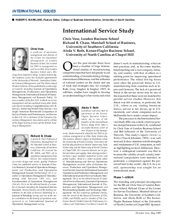 (PDF) International service study