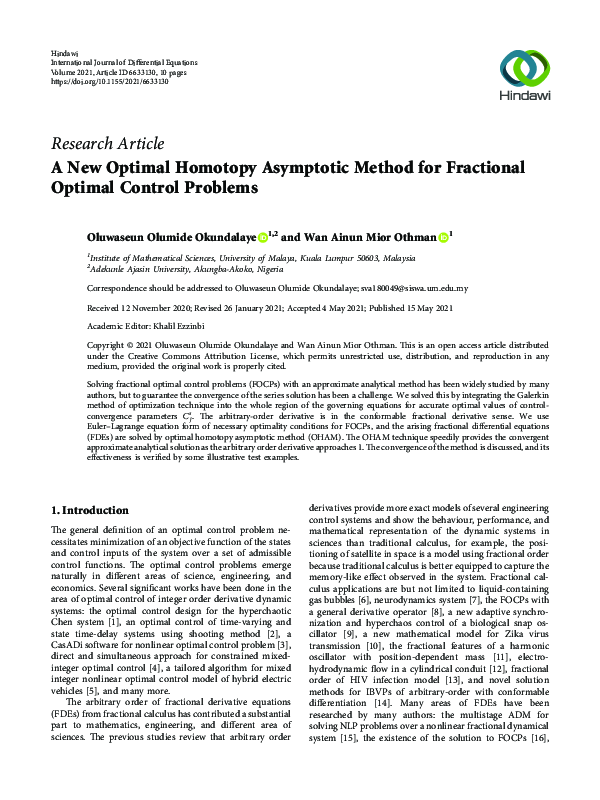 (PDF) A New Optimal Homotopy Asymptotic Method for Fractional Optimal ...