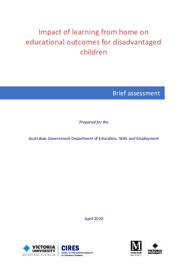 (PDF) Impact of learning from home on educational outcomes for ...