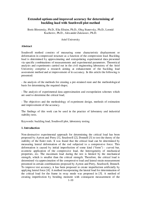 (PDF) Extended options and improved accuracy for determining of