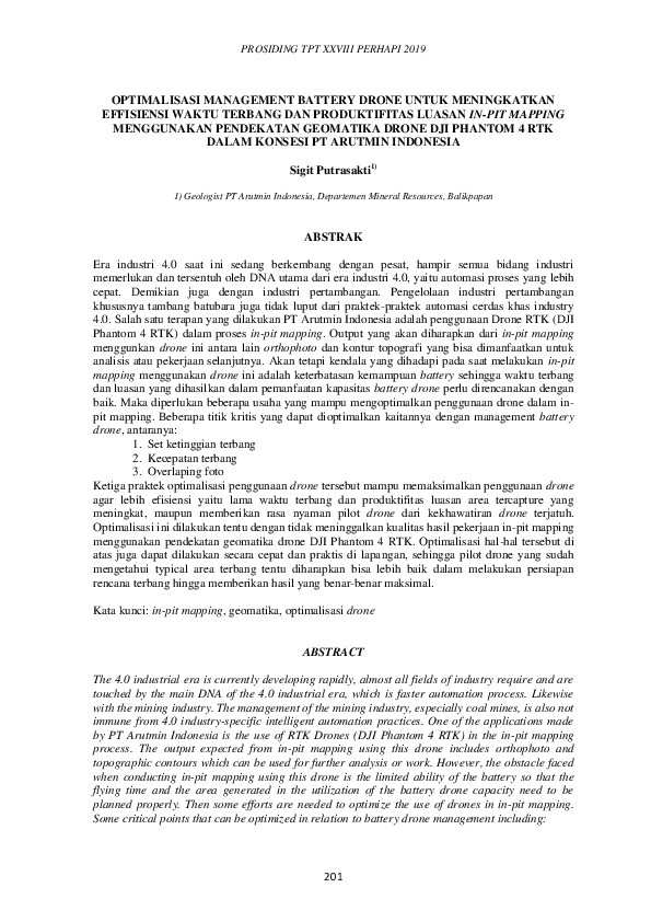 (PDF) Optimalisasi Management Battery Drone Untuk Meningkatkan