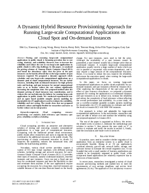 (PDF) A Dynamic Hybrid Resource Provisioning Approach for Running Large ...