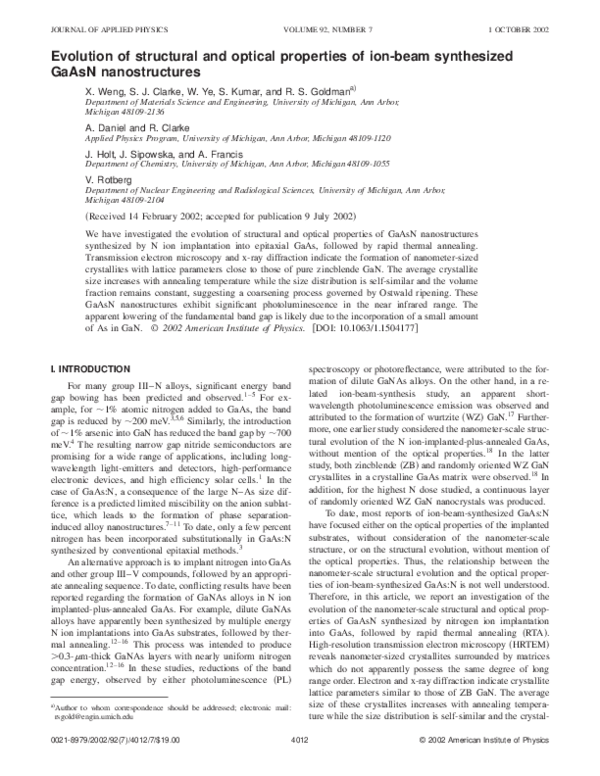 (PDF) Evolution of structural and optical properties of rutile TiO 2 ...