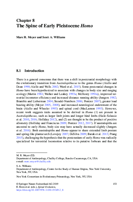 (PDF) The Spine of Early Pleistocene Homo