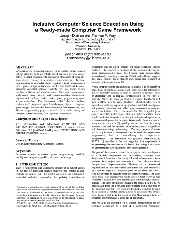 (PDF) Inclusive computer science education using a ready-made computer ...