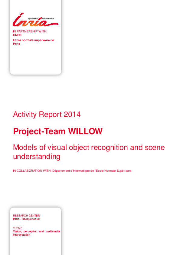 (PDF) Models of Visual Object Recognition and Scene Understanding