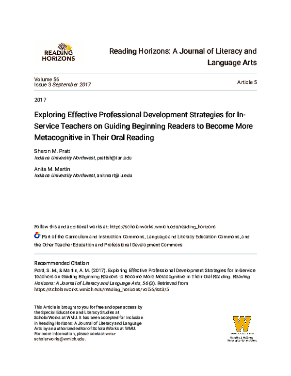 (PDF) Exploring Effective Professional Development Strategies for In ...