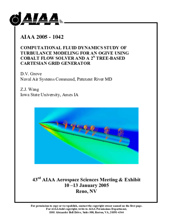 (PDF) Computational Fluid Dynamics Study Of Turbulence Modeling For An ...