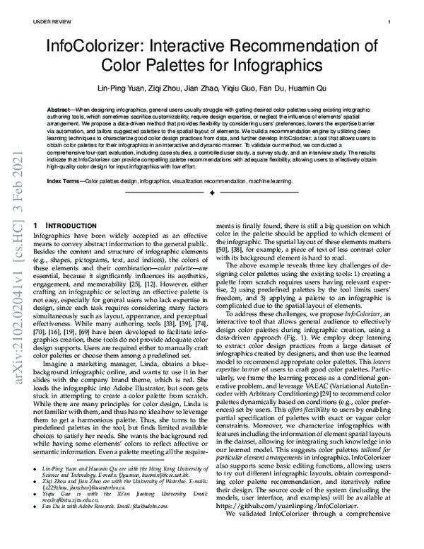 (PDF) InfoColorizer: Interactive Recommendation of Color Palettes for ...