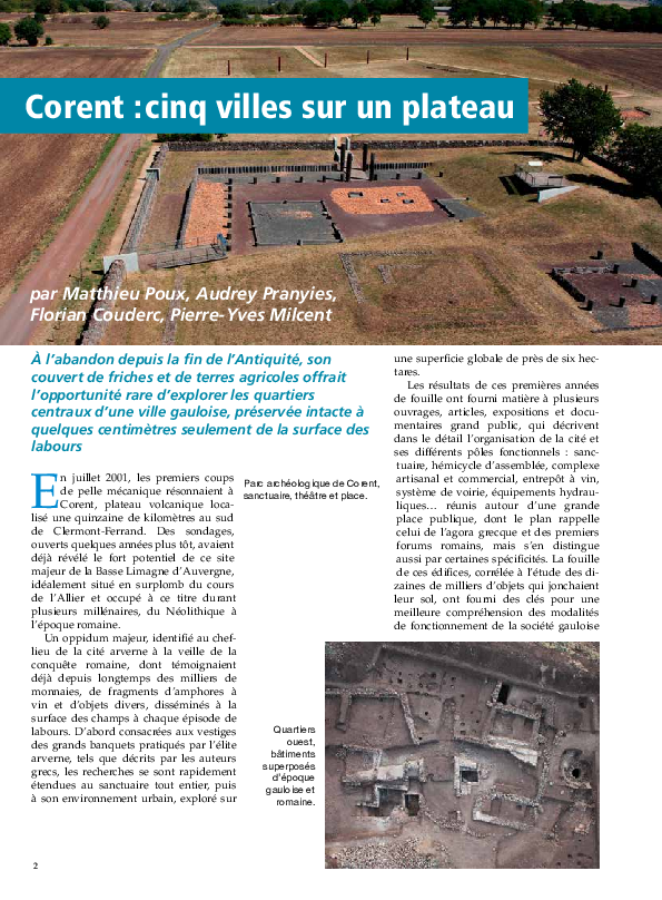 (PDF) Corent : cinq villes sur un plateau