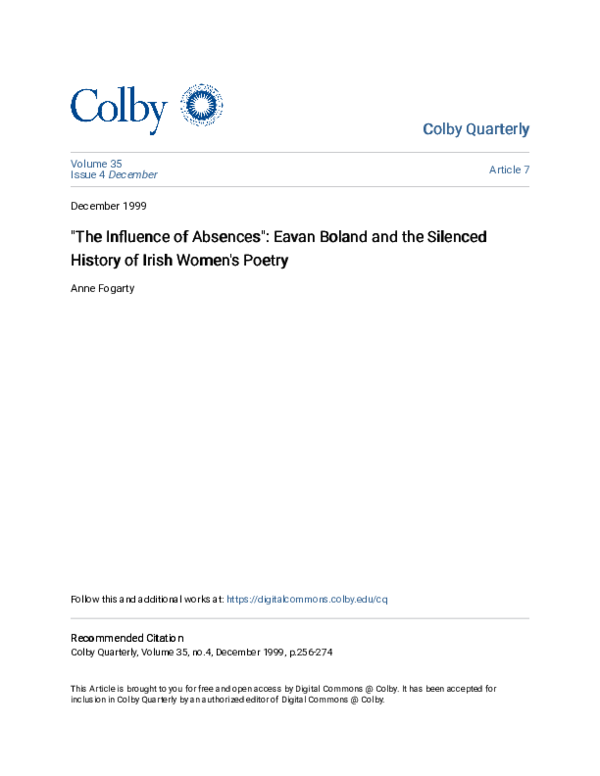 (PDF) The Influence of Absences
