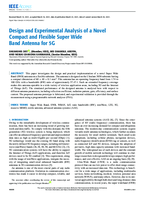(PDF) Design and Experimental Analysis of a Novel Compact and Flexible ...