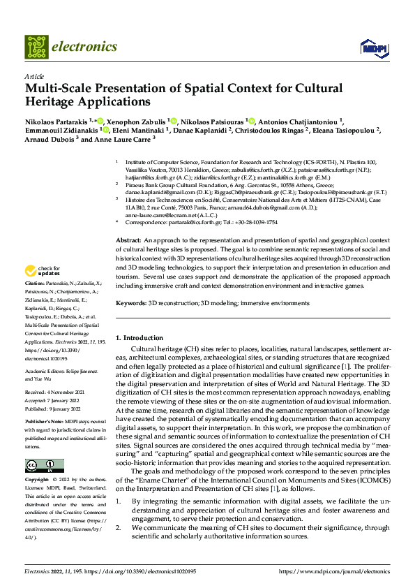(PDF) Multi-Scale Presentation of Spatial Context for Cultural Heritage ...