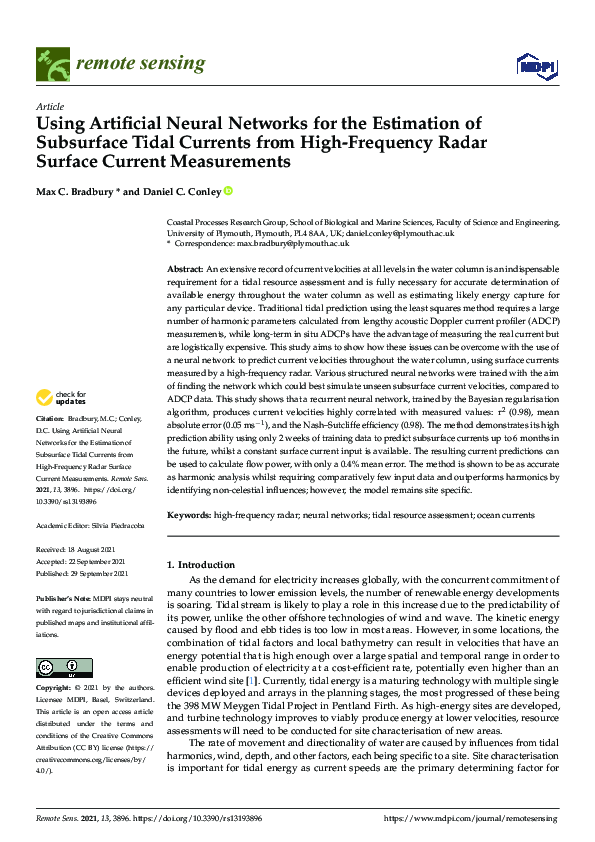 (PDF) Using Artificial Neural Networks for the Estimation of Subsurface ...