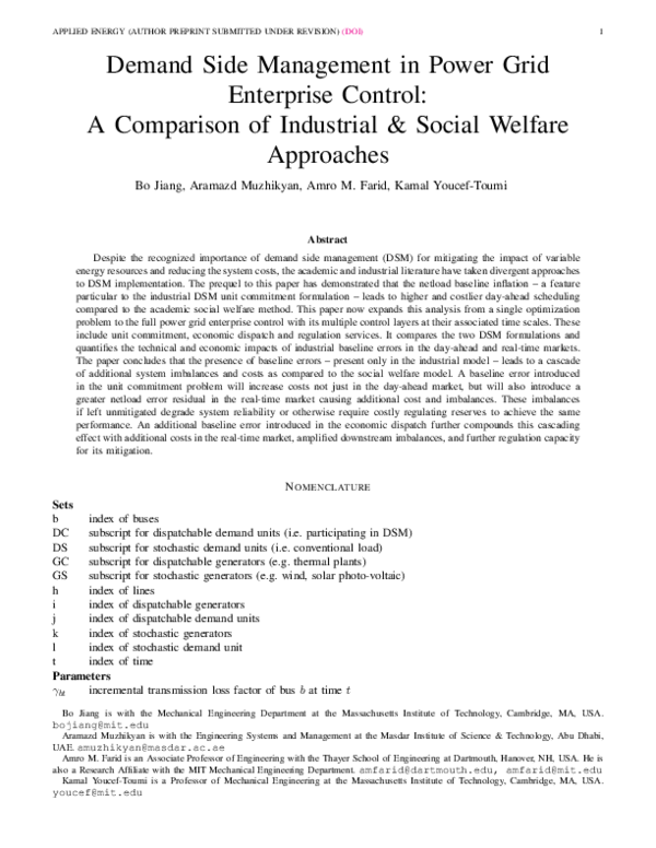 (PDF) Demand side management in power grid enterprise control: A ...