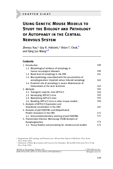 (PDF) Chapter 8 Using Genetic Mouse Models to Study the Biology and ...