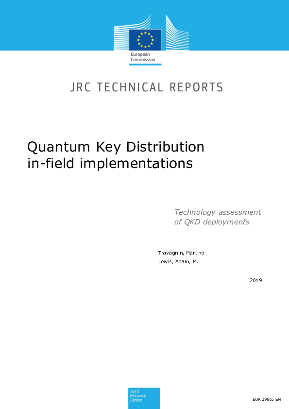 PDF) Quantum Key Distribution In-Field Implementations | Adam.