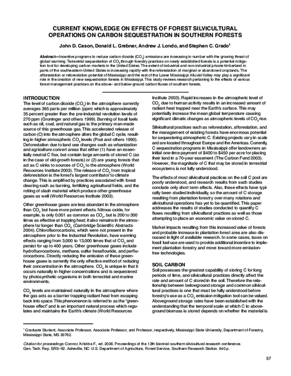 (PDF) Current knowledge on effects of forest silvicultural operations ...
