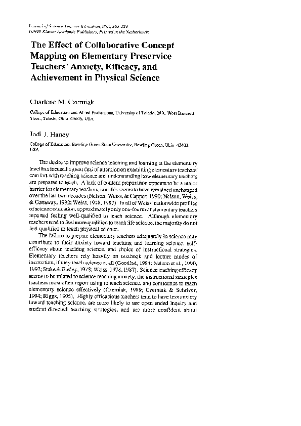 (PDF) The Effect of Collaborative Concept Mapping on Elementary ...