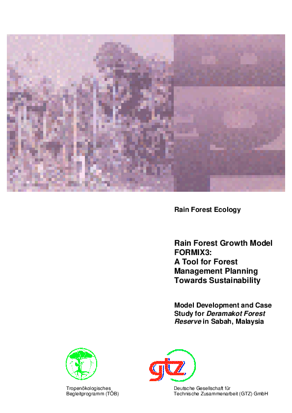 (PDF) Rain Forest Ecology Rain Forest Growth Model FORMIX 3 : A Tool ...