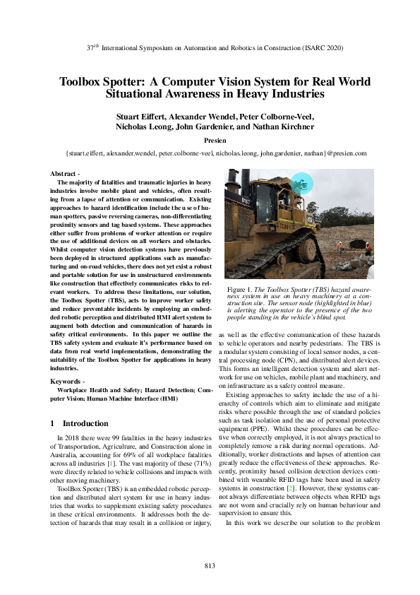 (PDF) Toolbox Spotter: A Computer Vision System for Real World ...