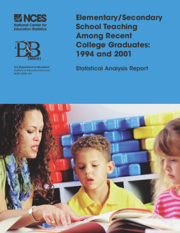 (PDF) Elementary/Secondary School Teaching Among Recent College ...