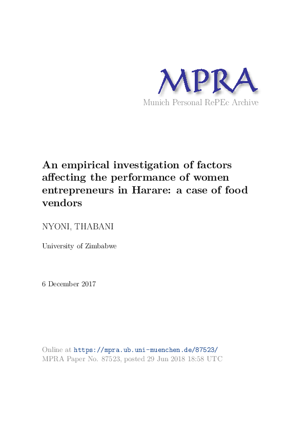 (PDF) An empirical investigation of factors affecting the performance ...