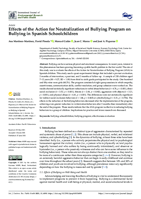 pdf-effects-of-the-action-for-neutralization-of-bullying-program-on