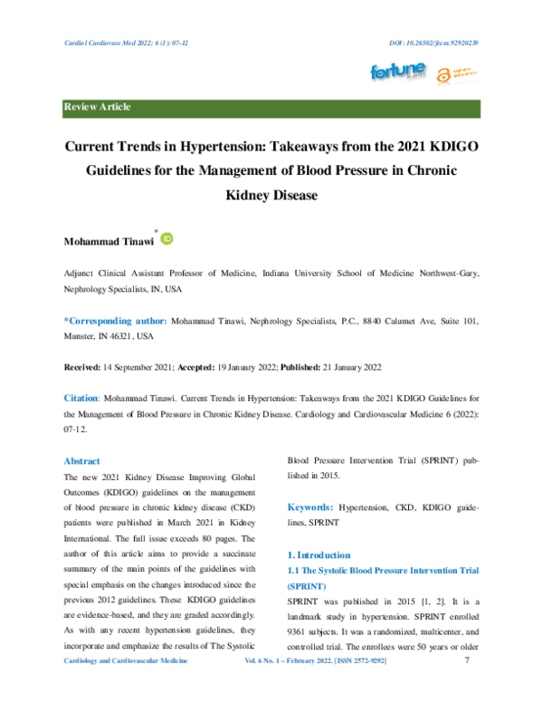 pdf-current-trends-in-hypertension-takeaways-from-the-2021-kdigo