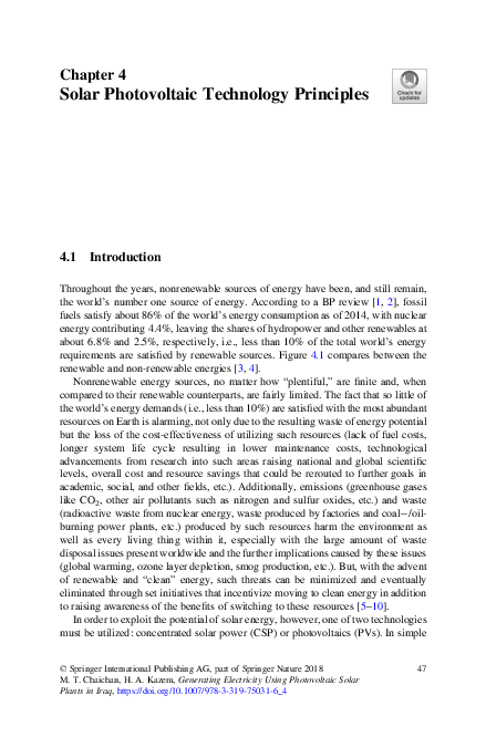(PDF) Solar Photovoltaic Technology Principles