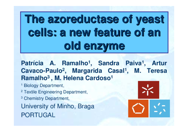 (PDF) The azoreductase of yeast cells: a new feature of an old enzyme