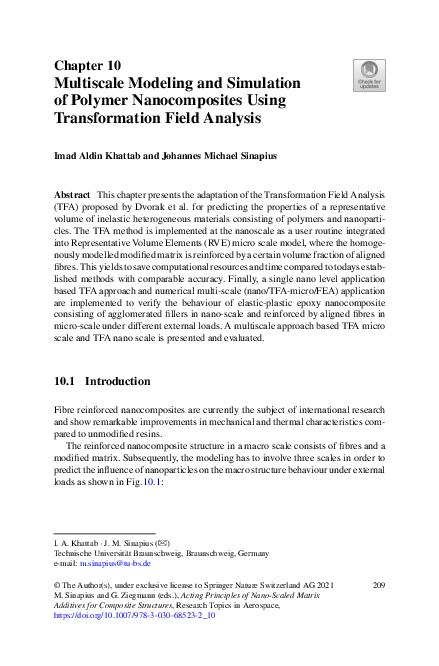 (PDF) Multiscale Modeling and Simulation of Polymer Nanocomposites ...