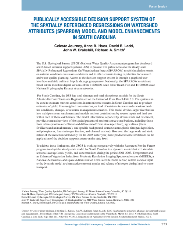 (PDF) Publically accessible decision support system of the spatially ...