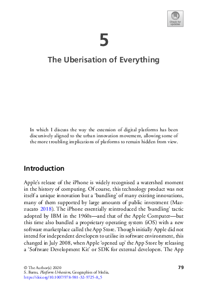 (PDF) The Uberisation of Everything